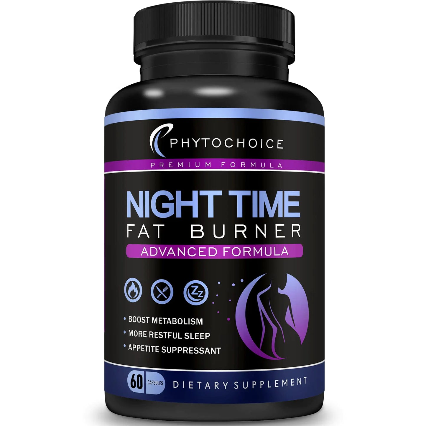 Night Time Weight Loss Pills -Carb Blocker Appetite Suppressant with Melatonin-Fat Burner Diet Pills that Work Fast for Women-Nighttime Metabolism Booster-Overnight Fat Burning Pills-1 Pack