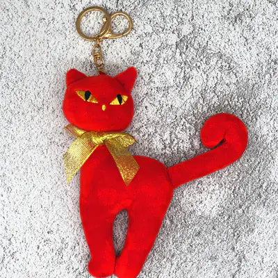 Plush Cat Keychain Accessories
