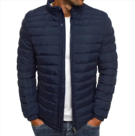 Men's Coldproof Cotton Padded Jacket – Outdoor Zipper Coat