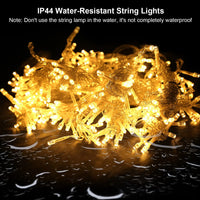 3M 300 LED Curtain String Lights with Remote, 8 Modes, IP44 Waterproof
