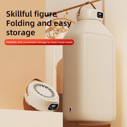 Portable Electric Dryer Multifunctional Dryer Foldable Timed Fast Drying Low-noise Warm Air Heating Clothing Care Mini Dryer