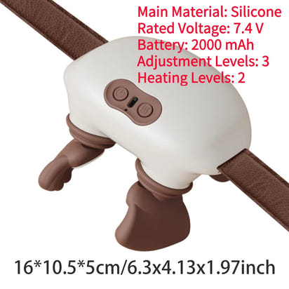 Bionic Neck Shoulder Massager Heated Back Massagers Electric Kneading Muscles Massage Pillow Neck Supplies Gifts For Friends