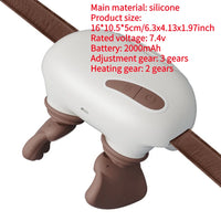 Bionic Neck Shoulder Massager Heated Back Massagers Electric Kneading Muscles Massage Pillow Neck Supplies Gifts For Friends