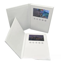 7-inch White Hardcover Video Brochure Card